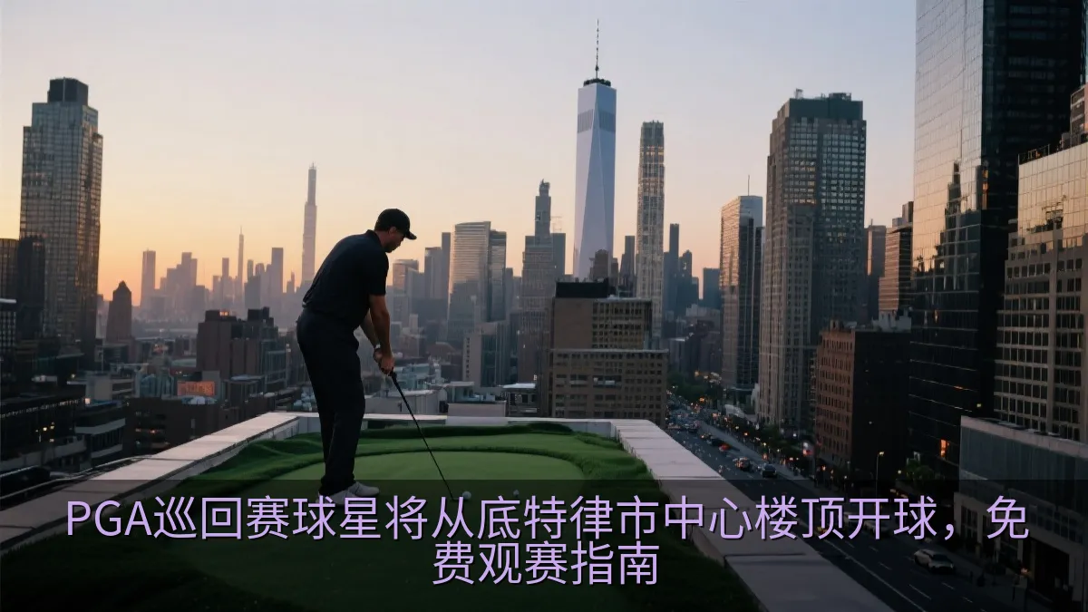 PGA巡回赛球星将从底特律市中心楼顶开球，免费观赛指南